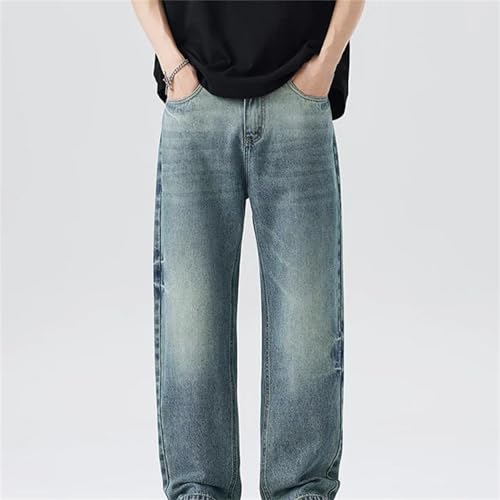 Men's Spring Fall Jeans – Straight Leg Loose Denim Pants, Retro Fashion Casual Streetwear3