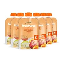 Amazon-Marke: Mama Bear Bio Gemüsemischung (Apfel, Birne, Banane und Aprikose), vegetarisch, 90g (6er-Pack)