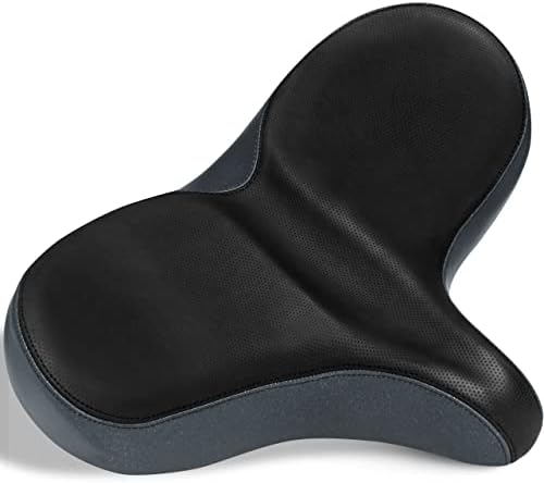 X WING Mega Bike Saddle Replacement Seat for Adults, Men & Women | Comfortable Padded Cushion, Ergonomic Design & Spacious Seat | Fit for Electric, City, Stationary, Exercise Bicycles & Beach Cruisers