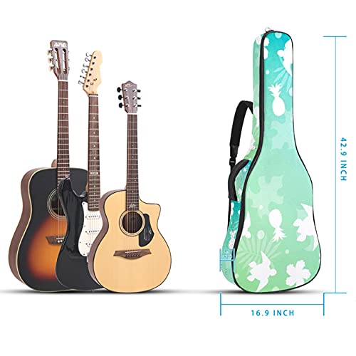 Housse de guitare électrique tortue fleurie souple et ajustable