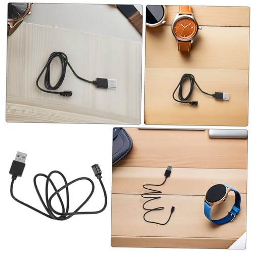 Cable de carga magnético compatible con smartwatch accesorio usb universal de 60 cm negro 3