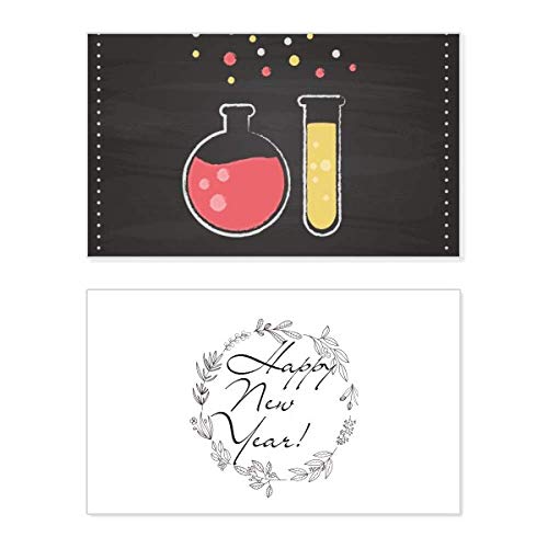 Termo de química con bendición conmemorativa y deseos de New Year