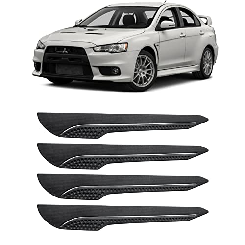Image of AOSIS-Car Bumper Protector /Bumper Guard for Mitsubishi Lancer with Single Chrome Stripe (4-Pcs)