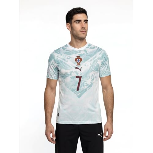 Image of PUMA Mens Portugal Away Player Jersey Casual - White