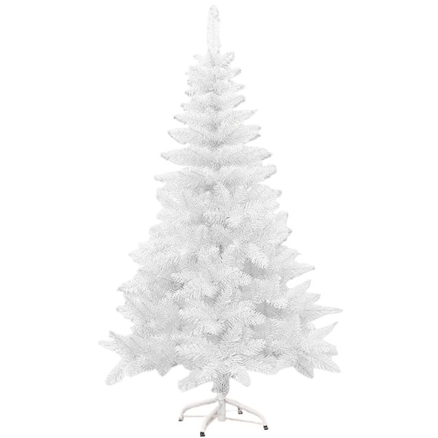 Árvore De Natal Luxo 1,50m 240 Galhos Branca Natalina Premium