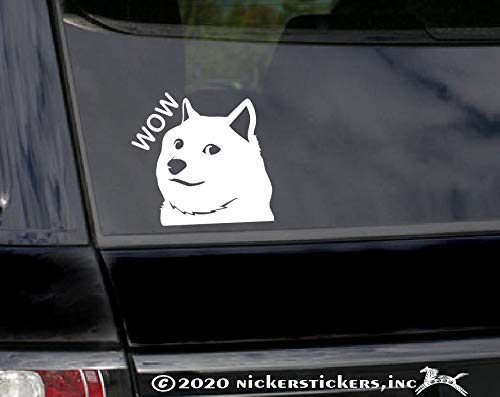 Shiba Inu Wow Meme | Nickerstickers® Vinyl Dog Window Decal Sticker #TOP1