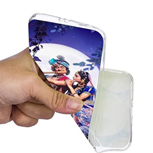 Image of Looy Mobile Cover for Xiaomi Redmi 12 5G Mobile Back Cover - Radha Krishna
