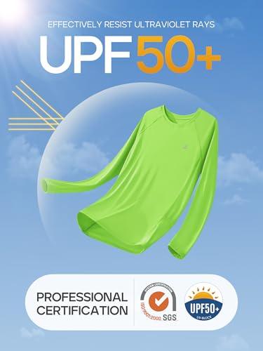 Image of IUGA Rash Guard for Women UPF 50+ SPF UV Protection Long Sleeve Workout Tops with Pockets Dry Fit Hiking Swim Shirt