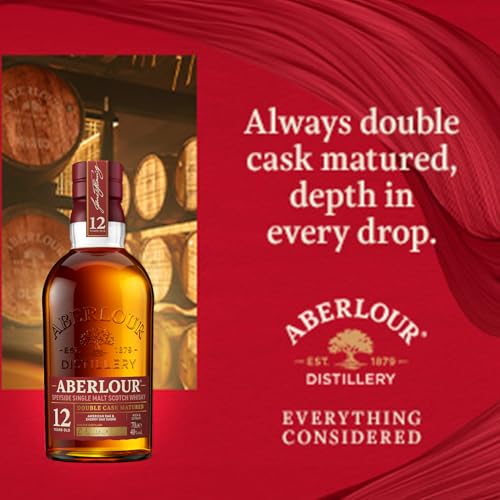 Aberlour 12 Year Old Speyside Single Malt Scotch Whisky, 70 cl (Double Oak Cask)