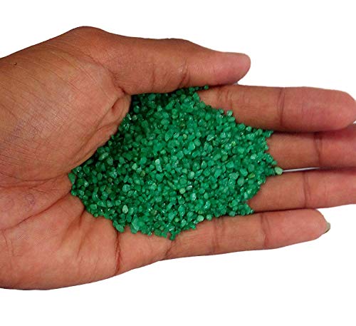 Image of Maalavya Sugar Size Crystal Sand for Home and Garden Decor, Aquarium Substrate (Leaf Green, 2.5 Kg)