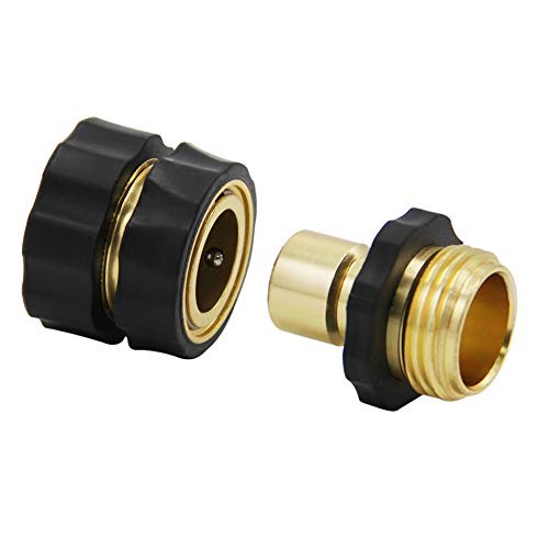 Twinkle Star 3/4 Inch Garden Hose Fitting Quick Connector Male And Female Set, 2 Set #TOP1