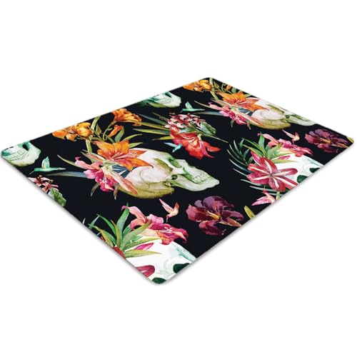 Tapis de chaise protège-sol PVC rectangulaire 100x70 cm