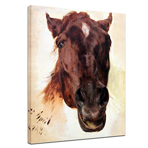Toile Adolph de Menzel Chevaux Vaisselle II pour décoration murale appartement ancien