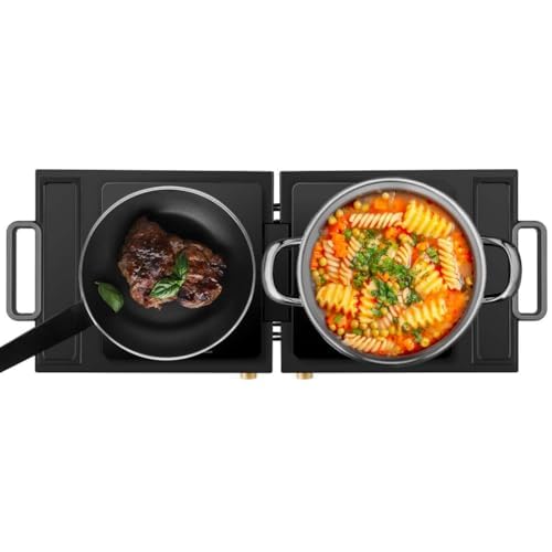 Chefzilla Induction Cooktop 2 Burner Foldable 1800W Portable