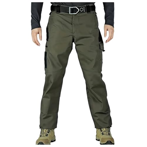Foweknow Pantalones cargo para hombre, elásticos, chinos, pantalones de exterior, pantalones cargo para hombre, pantalones deportivos informales, pantalones de ocio, pantalones de chándal con