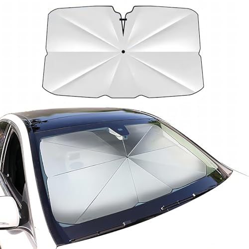 Parasol Coche Delantero Plegable para Land Rover Evoque Discovery Sport Range Rover Velar 3/4/5, Parasol Paraguas Coche Protección UV Accesorios de Interior