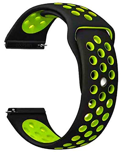 ACESHLEY 22mm Soft Silicon with Air Hole Sport band, Strap Compatible with Noise ColorFit Pro 3 Smartwatch