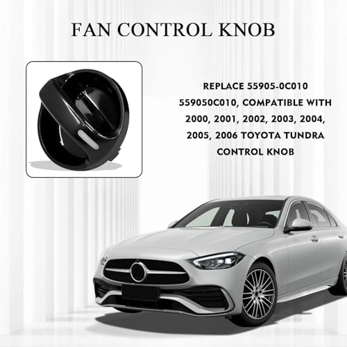 BEYPOVK 3PCS AC Heater Blower Fan Control Knob, Air Conditioner Climate Control Knob Switch Compatible with Toyota Tundra 2000 2001 2002 2003 2004 2005 2006, Replaces 55905-0C010, 559050C010