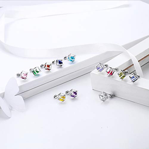 Aurora Tears DS0028M-US March Birthstone Jewelry Sets Women 925 Sterling Silver Birth Crystal Stone Necklace Earrings Sets Birthday Jewellery Ds0028M thumb #7