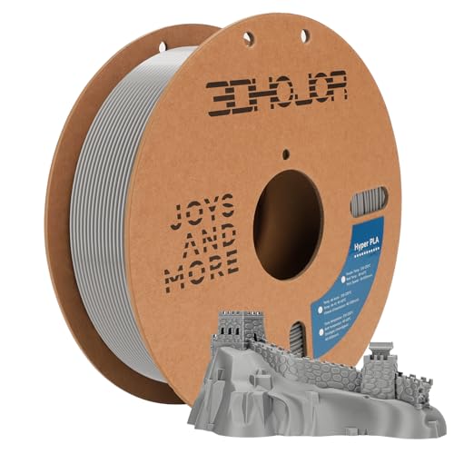 Image of 3D Printer Filament High Speed PLA 300mm /s 1kg Cardboard Spool (2.2lbs),Dimensional Accuracy + /- 0.03 mm Fit Most 3D FDM Printer -Silver
