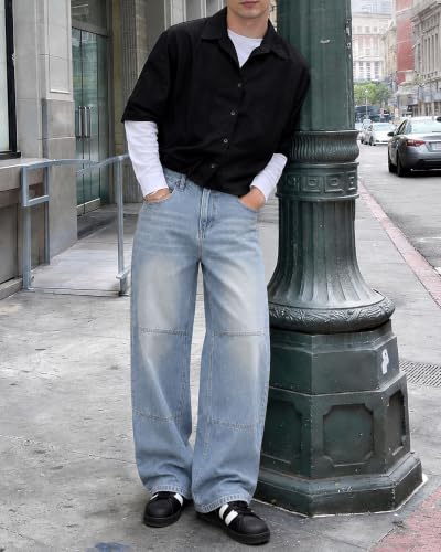 DISLANBO Carpenter Pocket Baggy Jeans