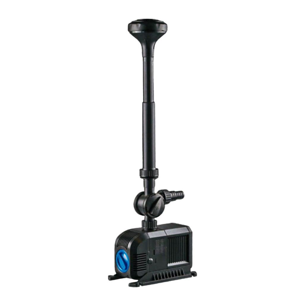 AquaOne Fuente para estanque HJ-4503, Bomba de Agua Sumergible, 5000 l/h, 80 W, 2 accesorios, ventilación, bomba de arroyo, ventilación de estanque