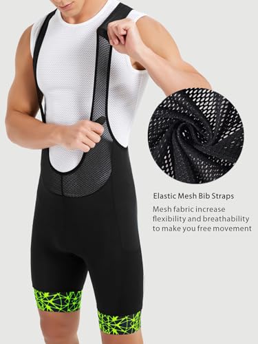 qualidyne Bermuda masculina de ciclismo com 4 bolsos, meia-calça acolchoada 4D para ciclismo de estr