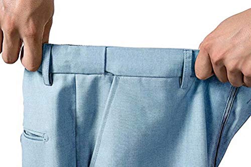 Yanlu Suits for Men 3 Pieces Sky Blue Prom Tuxedos Slim Fit Notch Lapel Blazer Vest and Pant for Homecoming Party Wedding Mens Suit sb-48424