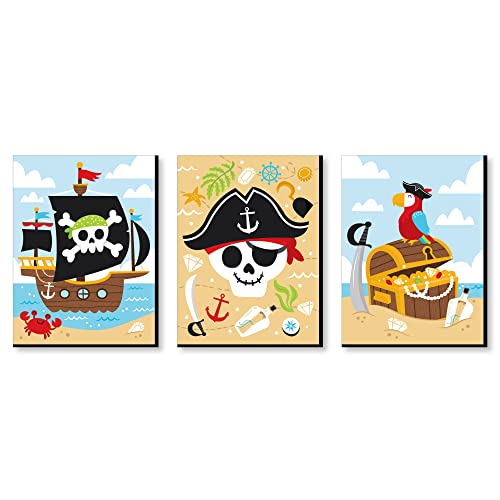 Big Dot of Happiness Pirate Ship Adventures - Nautical Skull