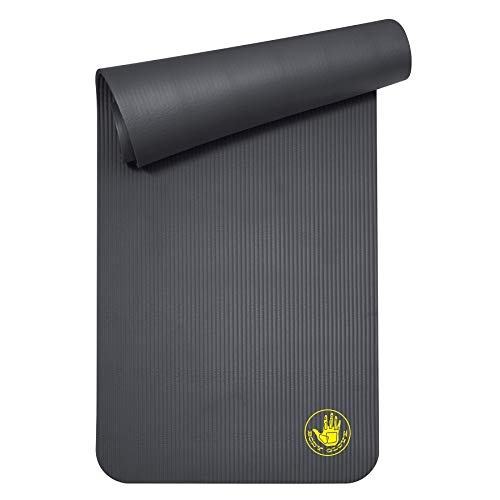 Body Glove Compact Extra Thick Fitness Mat with Carrying Strap, 10mm thick, Standard Fitness & Yoga Mat for Men and Women, Exercise Mat, Stretching Mat