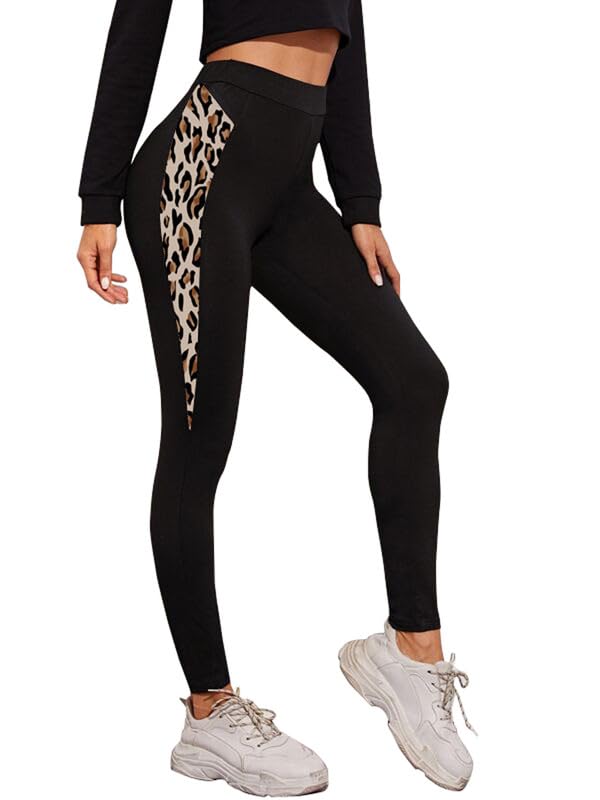 Image of DTR FASHION Women's Black Stretchable Cotton Blend Casual Jegging