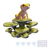 Westant Mushroom Decor for Reptile Tank, Fish Tank, Pet-Safe Bearded Dragon Tank Accessories, Realistic Terrarium Plants for Leopard Geckos, Crested Geckos, Tree Frogs, Snakes (Forest, Cluster Cap)