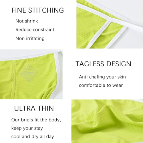 ZONBAILON Men's Sexy Underwear Briefs with Bugle Pouch Low Rise Breathable Soft Briefs4