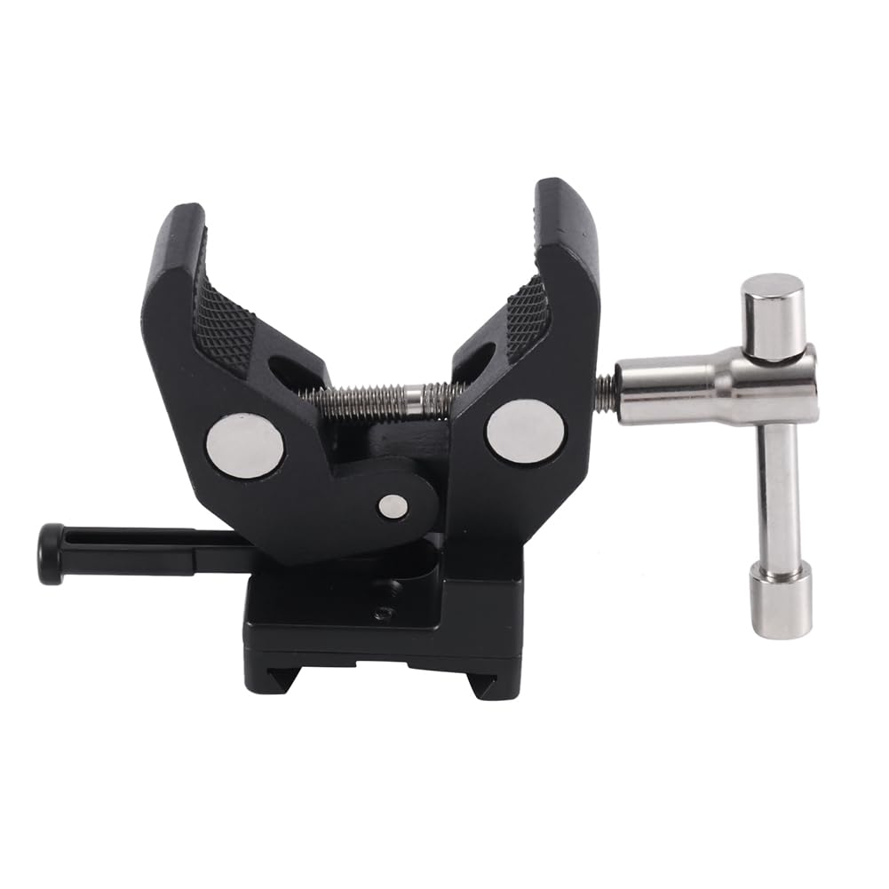 2 x Super Crab Clamp con T y adaptador universal de liberación rápida V-Lock para montaje de batería de cámara DSLR
