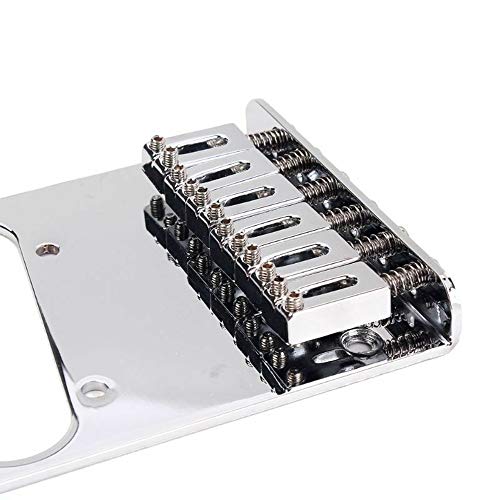 Chrome Electric Guitar Bridge Telecaster 6 String Saddle Bridge For Fender Tele Replacement #TOP5