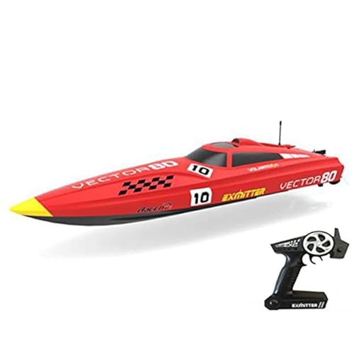 Fmtstore 2.4Ghz Radio Control Control Vector 80 (Cm) Super High Speed Race Boat Abs Unibody Rc Artr W/Esc Brushless Motor V798-1 #TOP2