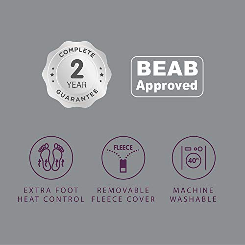 Slumberdown Wonderfully Warm Multi Zone Double Electric Blanket With 9