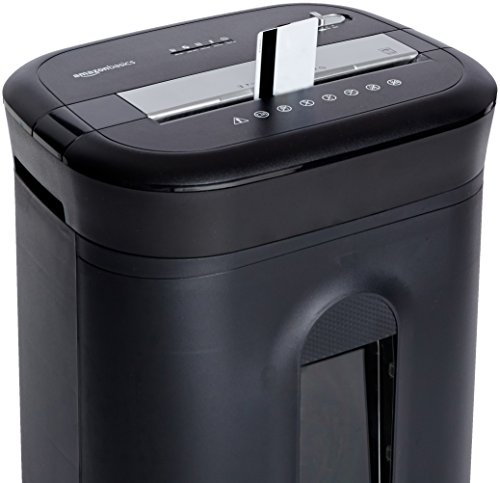 Image of Amazon Basics 15 Sheet - original model Cross Cut Paper, CD Credit Card Office Shredder, Black