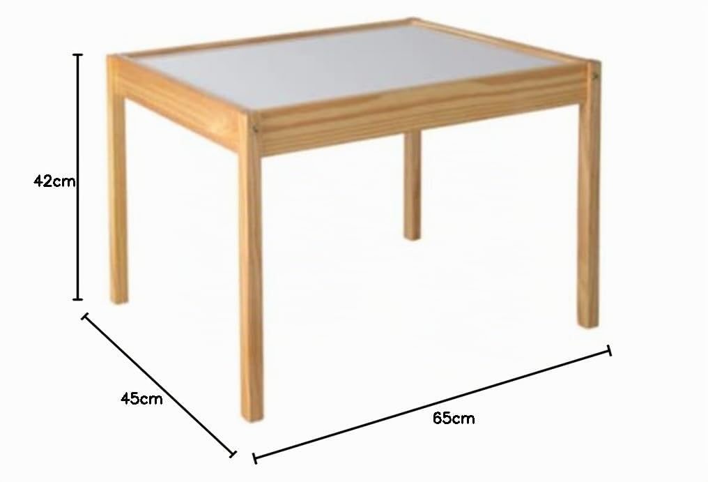 Tavolo luminoso Montessori RGBW 64 x 48 cm con sedie