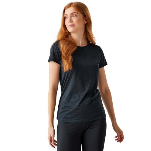 Regatta Womens Fingal Edition Wicking Jersey T Shirt, Recycled Materials & Wicking - Suitable for Walking & Hiking. Blue