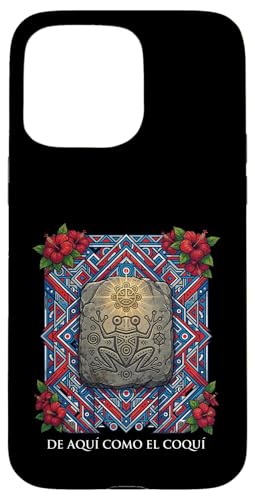 De Aqui Como El Coqui Taino Frog Hispanic Heritage �X�}�z�P�[�X iPhone 15 Pro Max �p