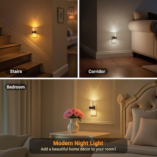 Image of JandCase Night Lights Plug into Wall, Mini Night Light with 3 Colors
