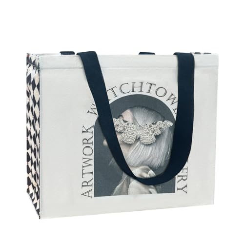 BROADREAM Canvas Tote Bag Aesthetic - Zippered Tote Bag with Interior Pocket by Shoulder Tote Bags for Women Shopping & Travel - Appreciation Gift for Teacher Mom Friendship Wife Classmate