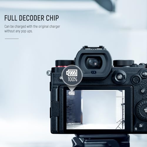 NEEWER Juego de Batería y Cargador Repuesto para DMW-BLK22, Compatible con Panasonic Lumix DC-S5 GH5 II S5II GH6 S5 IIX S9, Paquete de 2 Baterías 2400 mAh y Cargador USB Doble Canal Tipo C - imagen 4