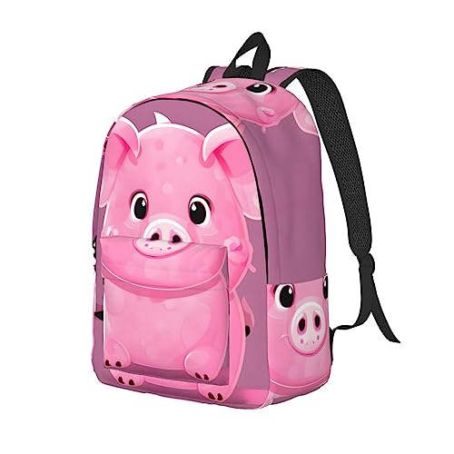 Mochila rosa de cerdo para mujer que alegra tus escapadas 2