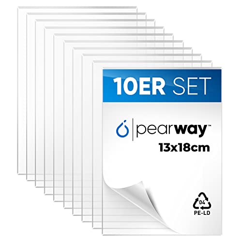 PEARWAY Premium 10er Set Plexiglas Platten [13x18cm] I 1mm...