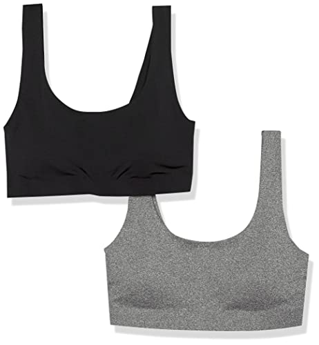 Fruit of the Loom Girls Invisible Scoop Neck Bralette, 2-Pack
