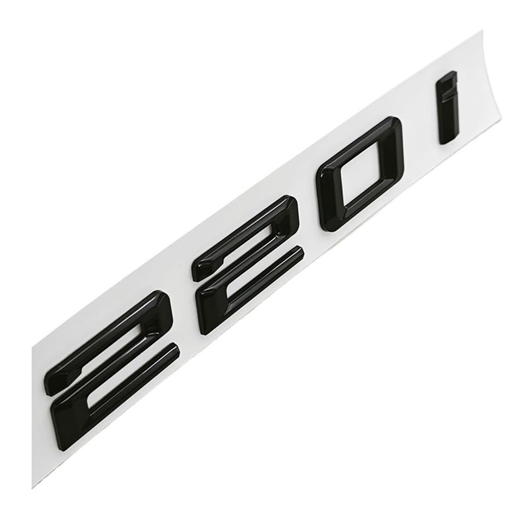 YTQMoreBNZ YYDStes ABS Compatible With Car Letters Rear Trunk Badge Logo 218i 220i 230i Sticker Emblem Decals