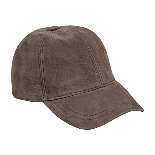 Hatsquare Suede Leather Baseball Cap Adjustable Dad Plain Hat Stylish Classic For Women Men Unisex (Desert Sand) #TOP2