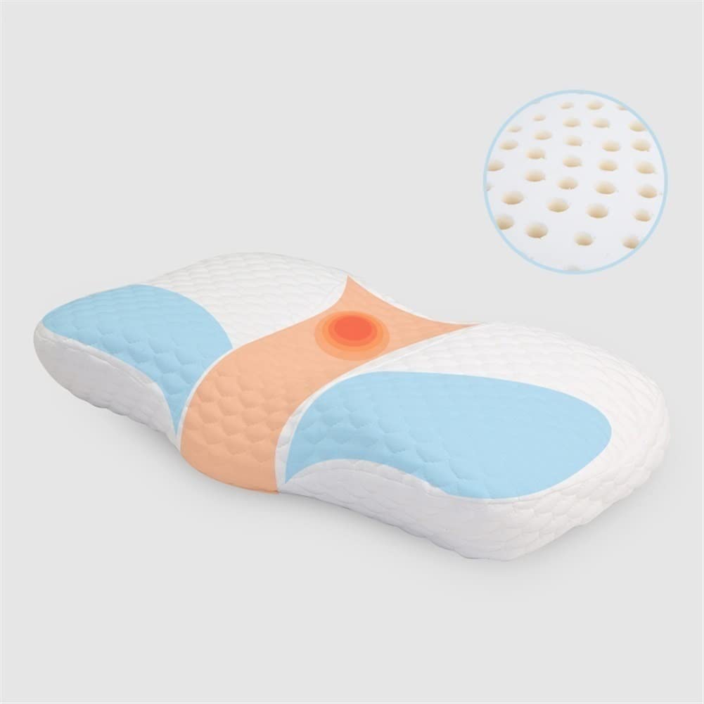 Natural-Latex-Cuscino for Il Cuscino del Collo di Sostegno cervicale Addormentato, Cuscini del Supporto del Collo for Dormire, for Il Letto a Forma di Camera da Letto Cuscino con Federa